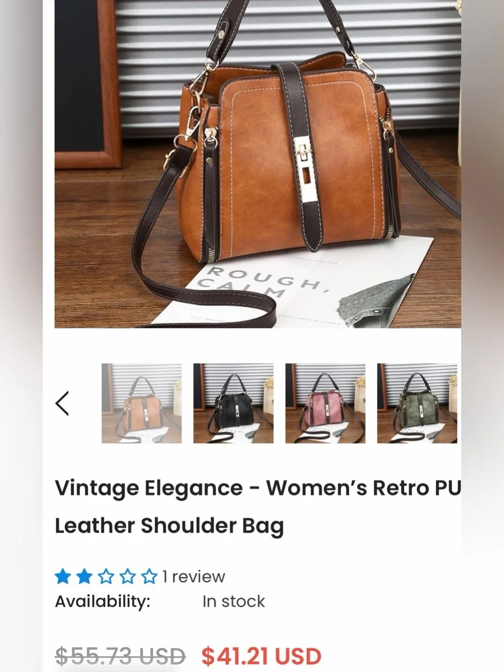 Classic Two-Tone Leather Top-Handle Bag - Tan & Dark Brown